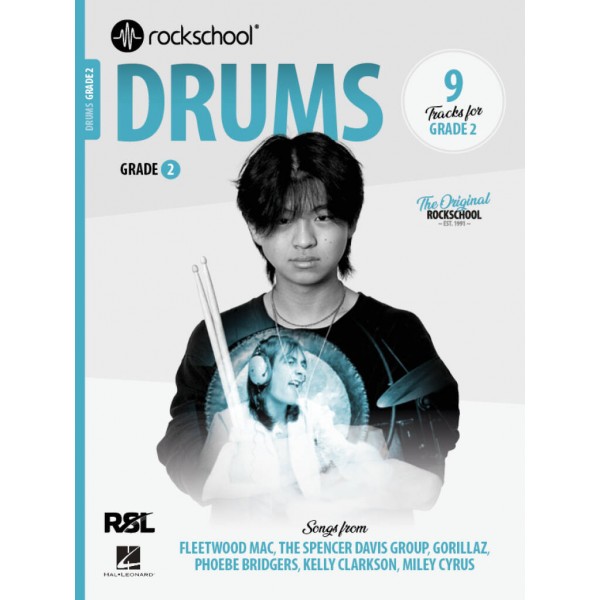 Rockschool Drums Grade 2 2024 (Book/Audio)